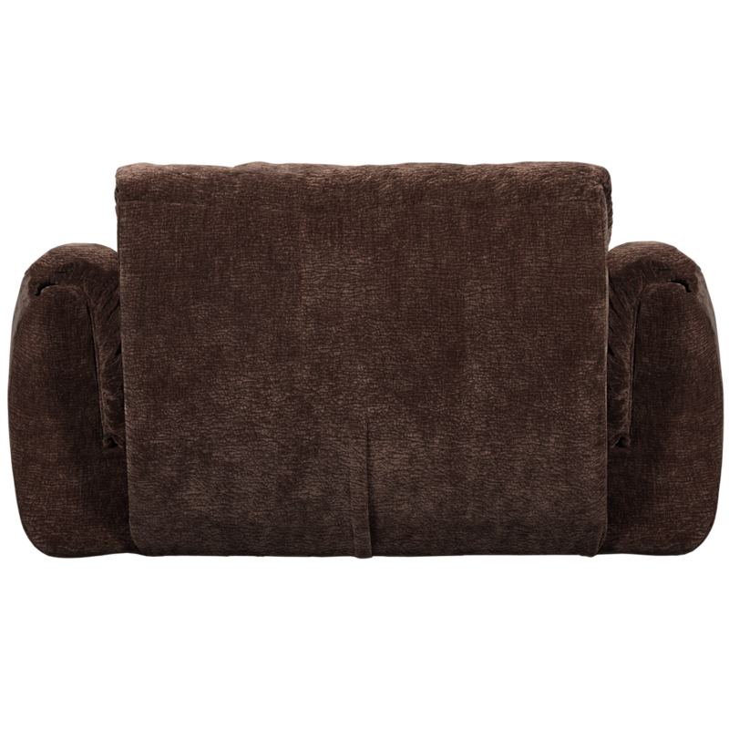 WOOOD-collectie Baggy Loveseat 3D Chenille Donkerbruin