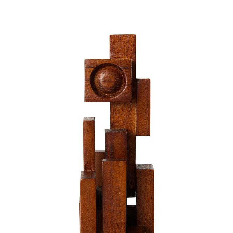 HKLIVING-collectie Skyline sculpture espresso, S