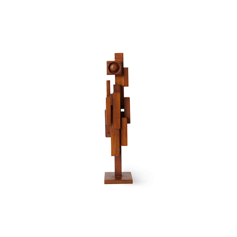 HKLIVING-collectie Skyline sculpture espresso, S