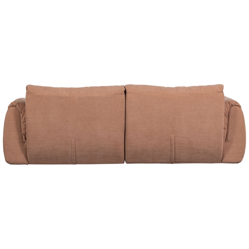 WOOOD-collectie Baggy 2-Zits Bank Geweven Chenille Oud Roze