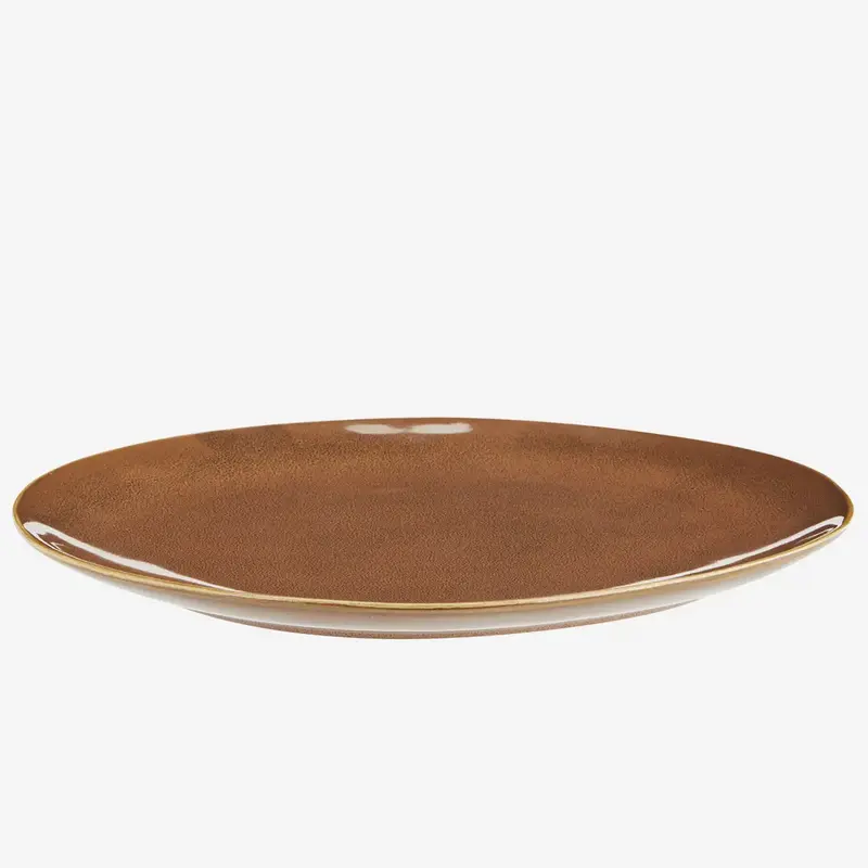 Madam Stoltz-collectie #REF! Stoneware dinner plate Cinnamon