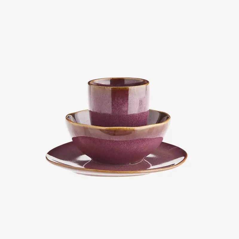 Madam Stoltz-collectie Aardewerk kom plum