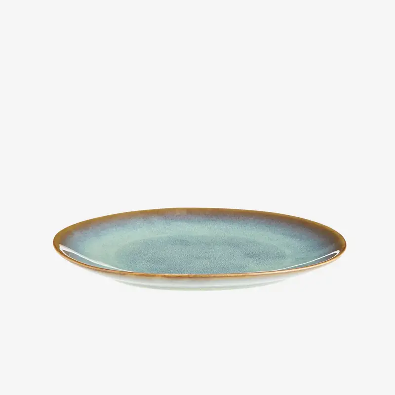 Madam Stoltz-collectie Aardewerk lunchbord Groen