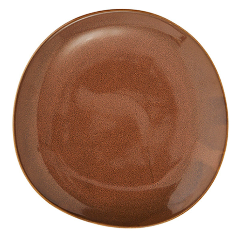 Madam Stoltz-collectie Aardewerk lunchbord bruin