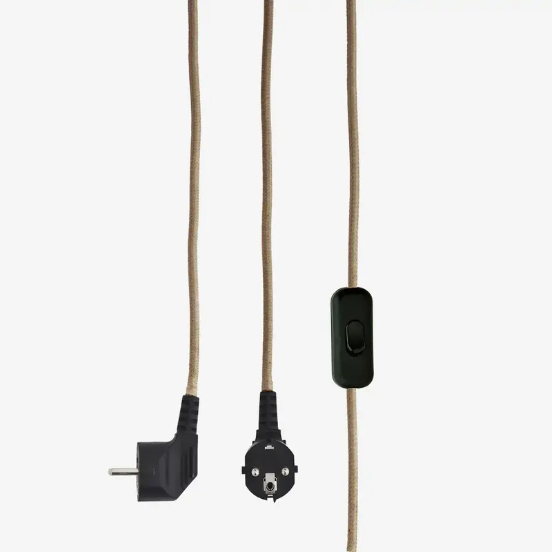 Madam Stoltz-collectie #REF! Enamel table lamp Taupe