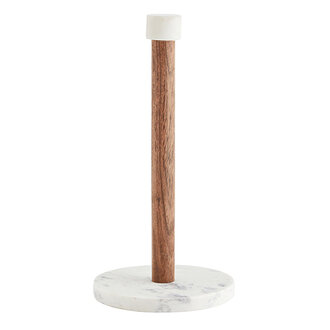 Madam Stoltz Paper towel holder White, natural
