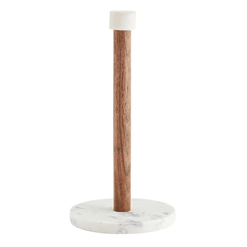Madam Stoltz-collectie #REF! Paper towel holder White, natural