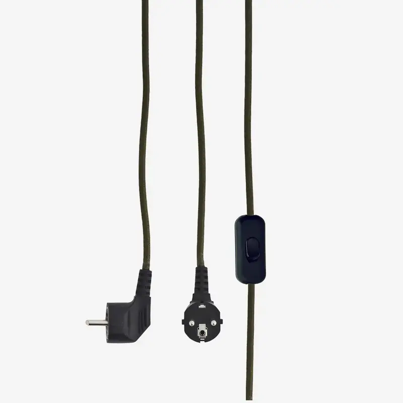 Madam Stoltz-collectie #REF! Enamel table lamp Dark green