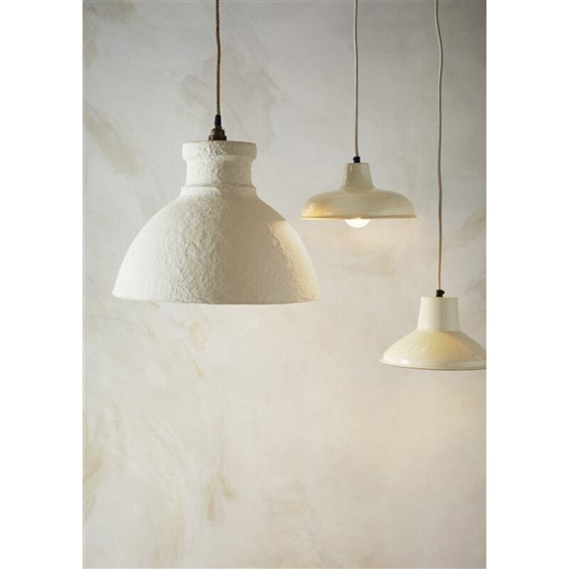 Madam Stoltz-collectie #REF! Cotton mache lamp shade Off white