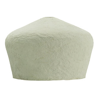 Madam Stoltz Cotton mache lamp shade Green