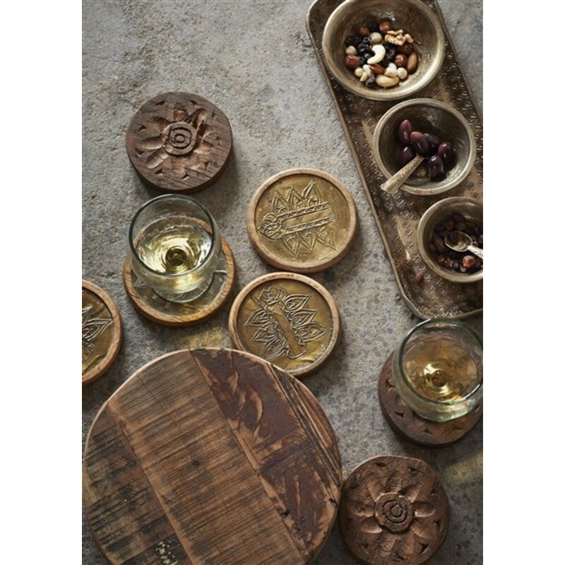 Madam Stoltz-collectie #REF! Hammered aluminium tray Ant.brass
