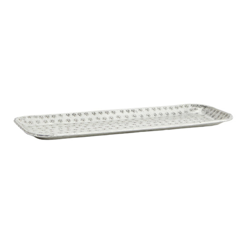 Madam Stoltz-collectie #REF! Hammered aluminium tray Silver