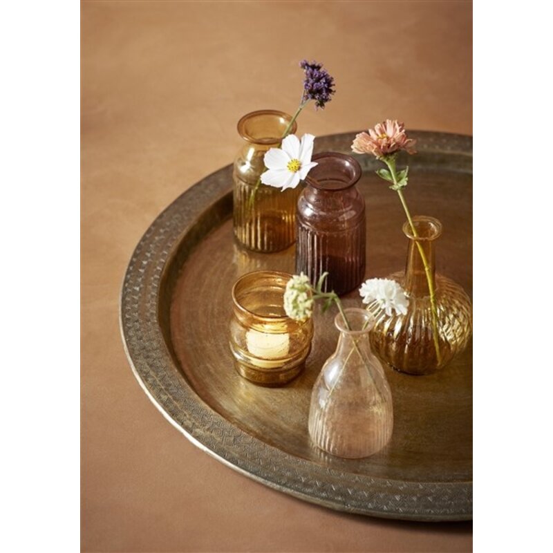 Madam Stoltz-collectie #REF! Hammered aluminium trays Ant.brass