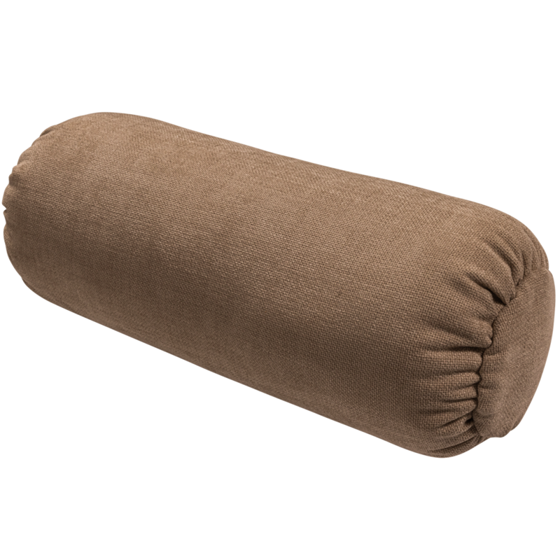 WOOOD-collectie BAGGY ROLKUSSEN 50xO23CM GEWEVEN CHENILLE BRUIN