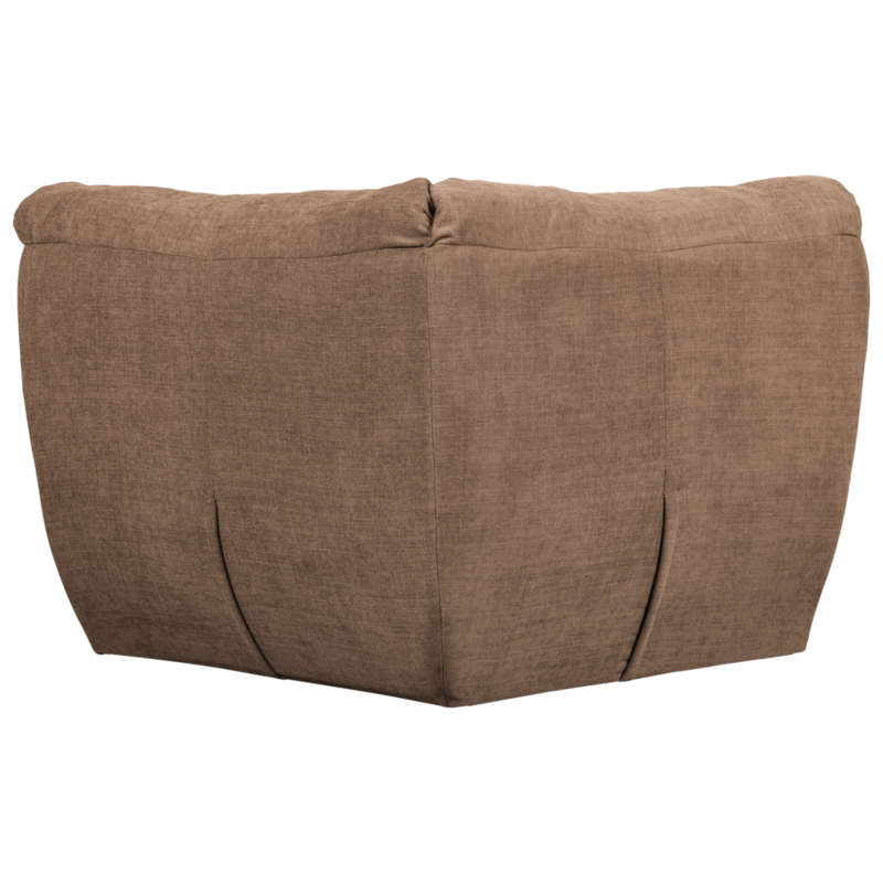 WOOOD-collectie Baggy Hoekelement Geweven Chenille Bruin