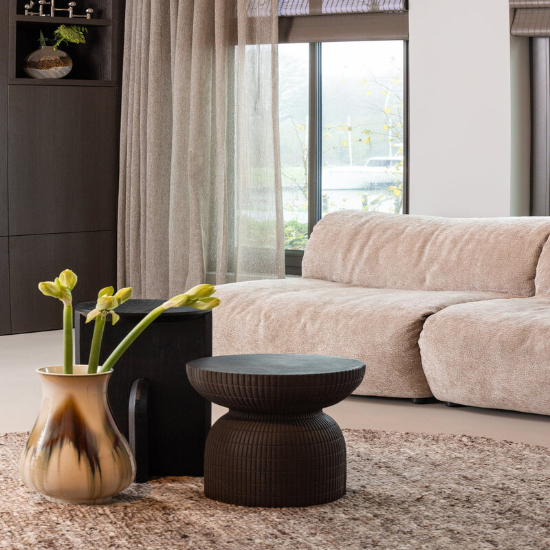 WOOOD-collectie Baggy 1-Zits 3D Chenille Zand