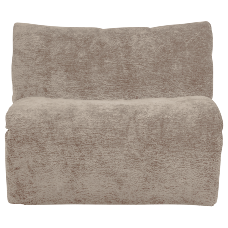 WOOOD-collectie Baggy 1-Zits 3D Chenille Zand