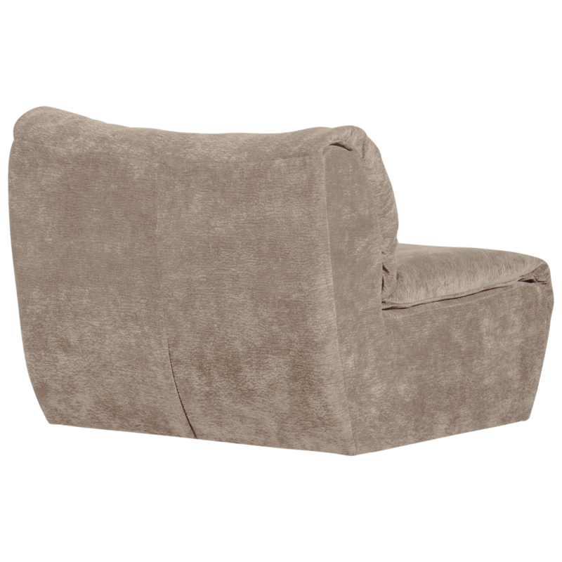 WOOOD-collectie Baggy 1-Zits 3D Chenille Zand