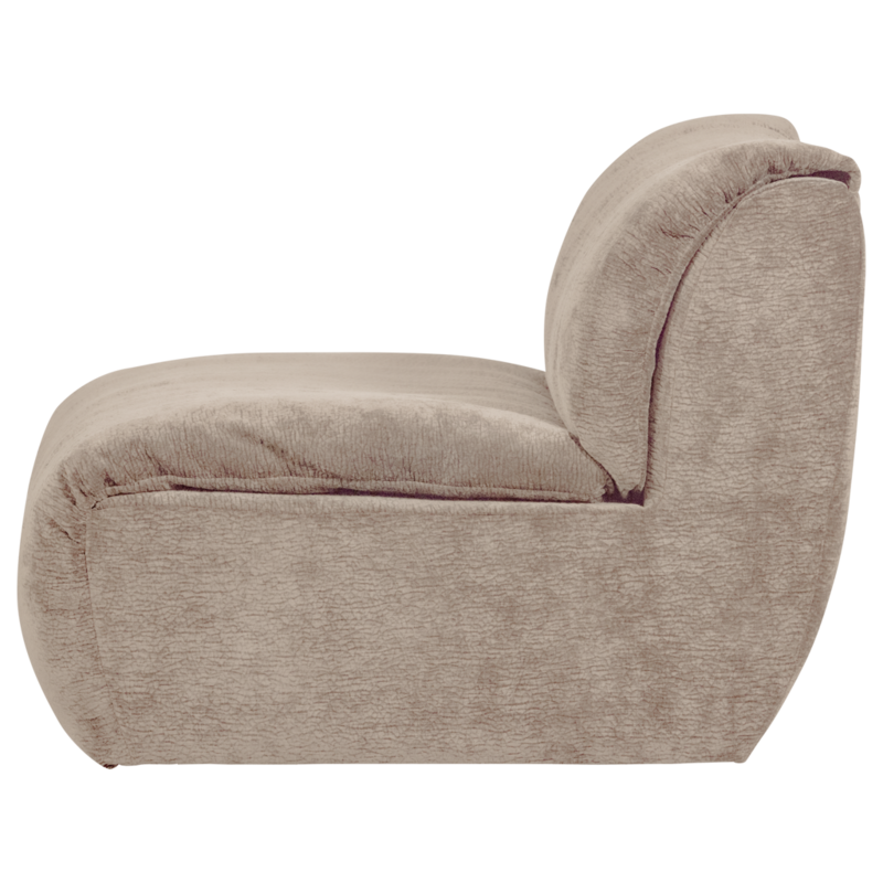 WOOOD-collectie Baggy 1-Zits 3D Chenille Zand