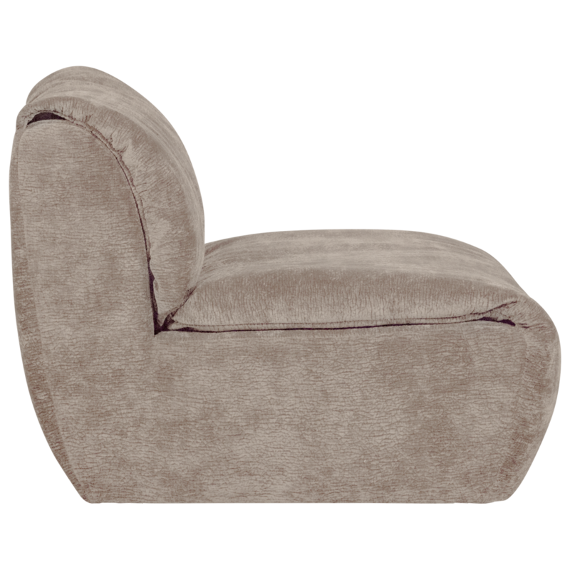 WOOOD-collectie Baggy 1-Zits 3D Chenille Zand