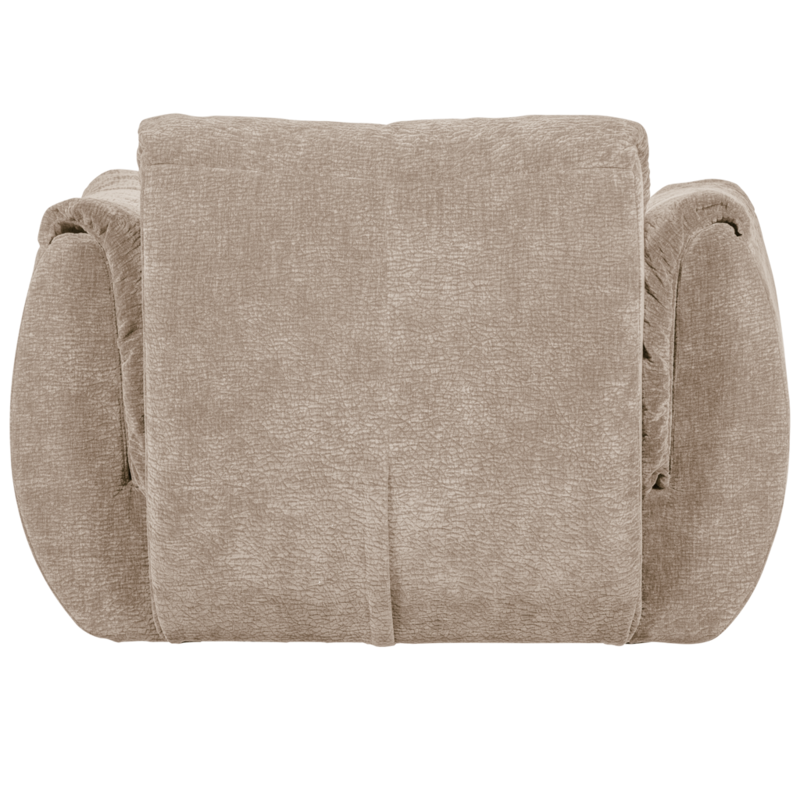 WOOOD-collectie Baggy Draaifauteuil 3D Chenille Zand