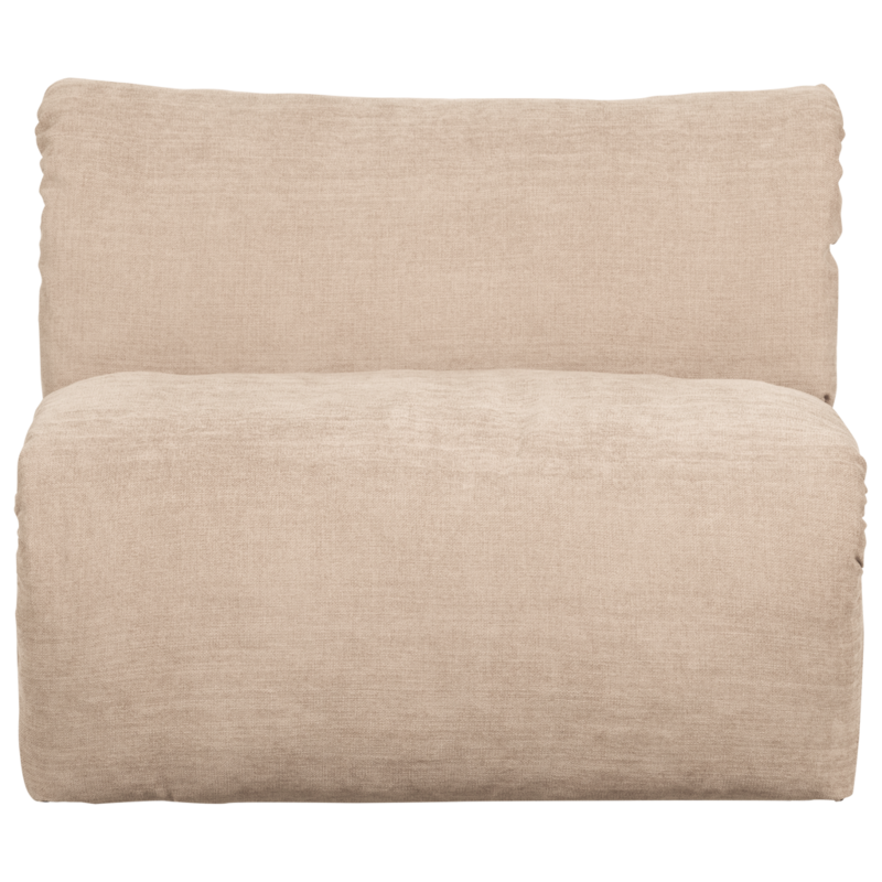 WOOOD-collectie Baggy 1-Zits Geweven Chenille Zand