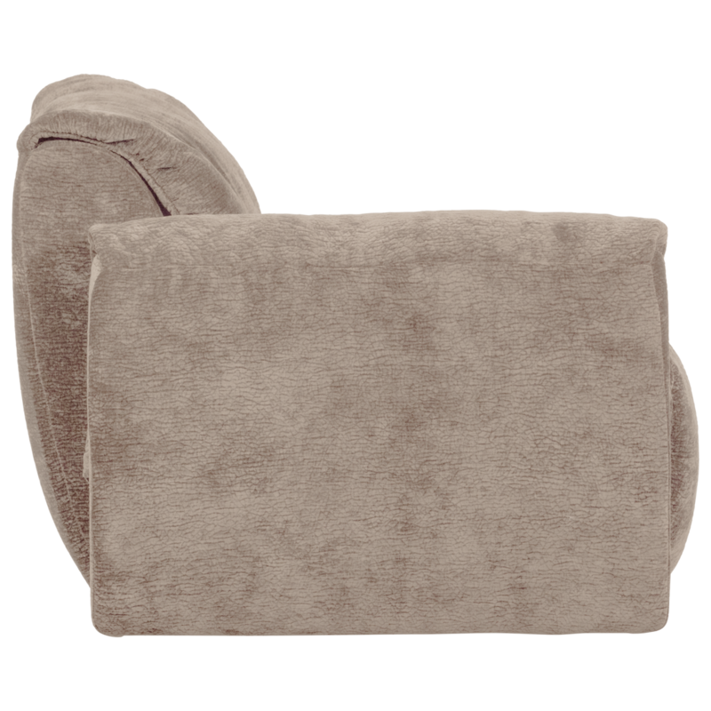 WOOOD-collectie Baggy 1-Zits Met Arm Links 3D Chenille Zand