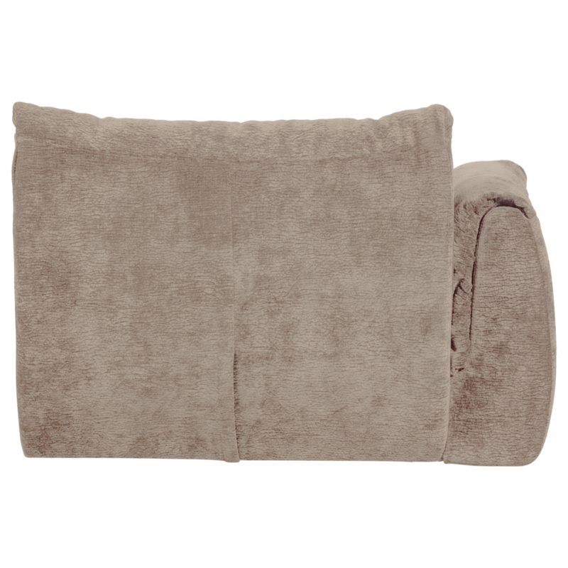 WOOOD-collectie Baggy 1-Zits Met Arm Links 3D Chenille Zand