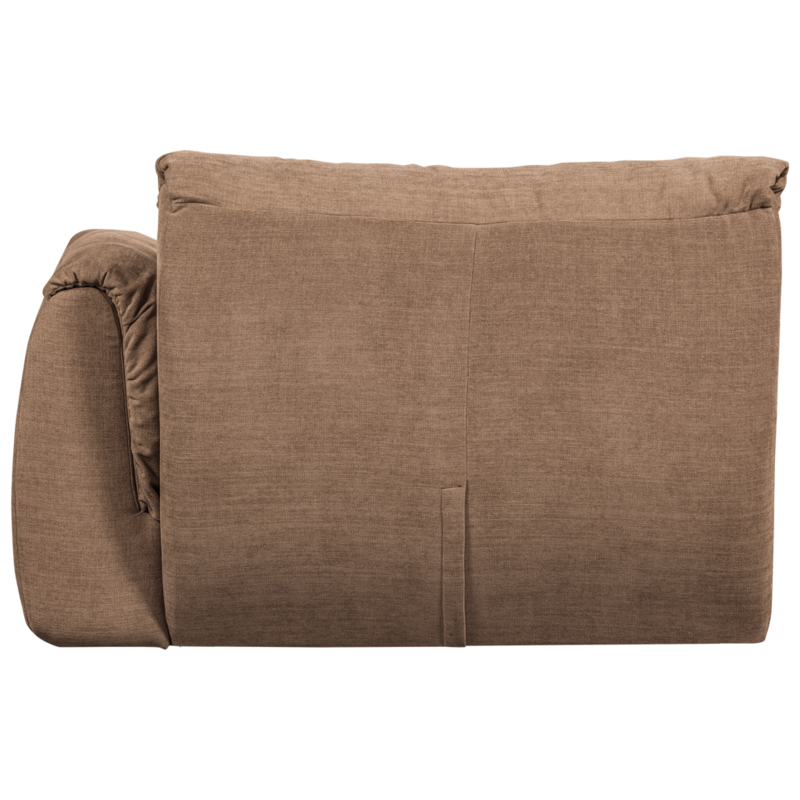 WOOOD-collectie Baggy 1-Zits Met Arm Rechts Geweven Chenille Bruin