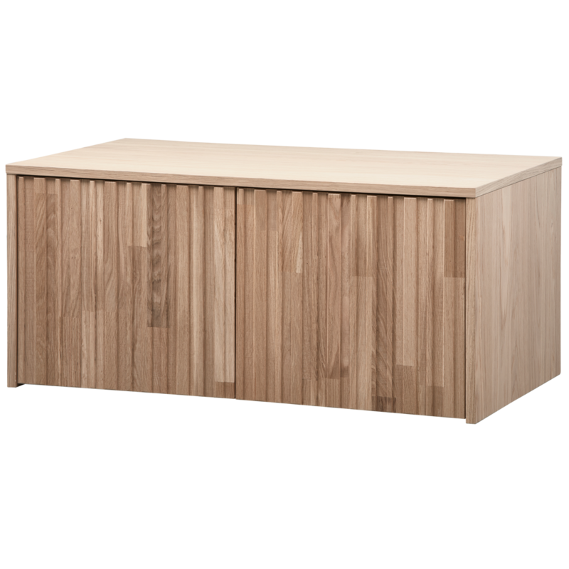 WOOOD-collectie New Gravure Kistbank Eiken Blanke Lak [Fsc]