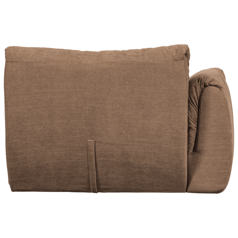 WOOOD-collectie Baggy 1-Zits Met Arm Links Geweven Chenille Bruin
