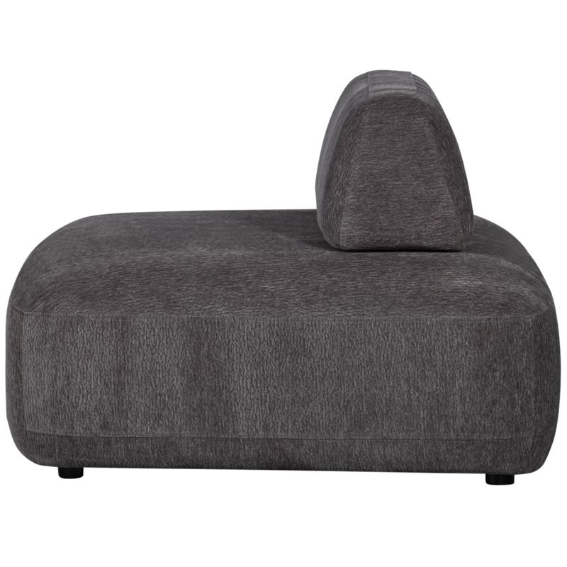 WOOOD-collectie STERCK FAUTEUIL MET VERPLAATSBARE RUGLEUNING CHARCOAL
