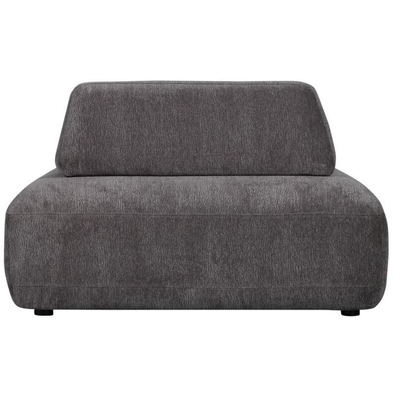 WOOOD-collectie STERCK FAUTEUIL MET VERPLAATSBARE RUGLEUNING CHARCOAL