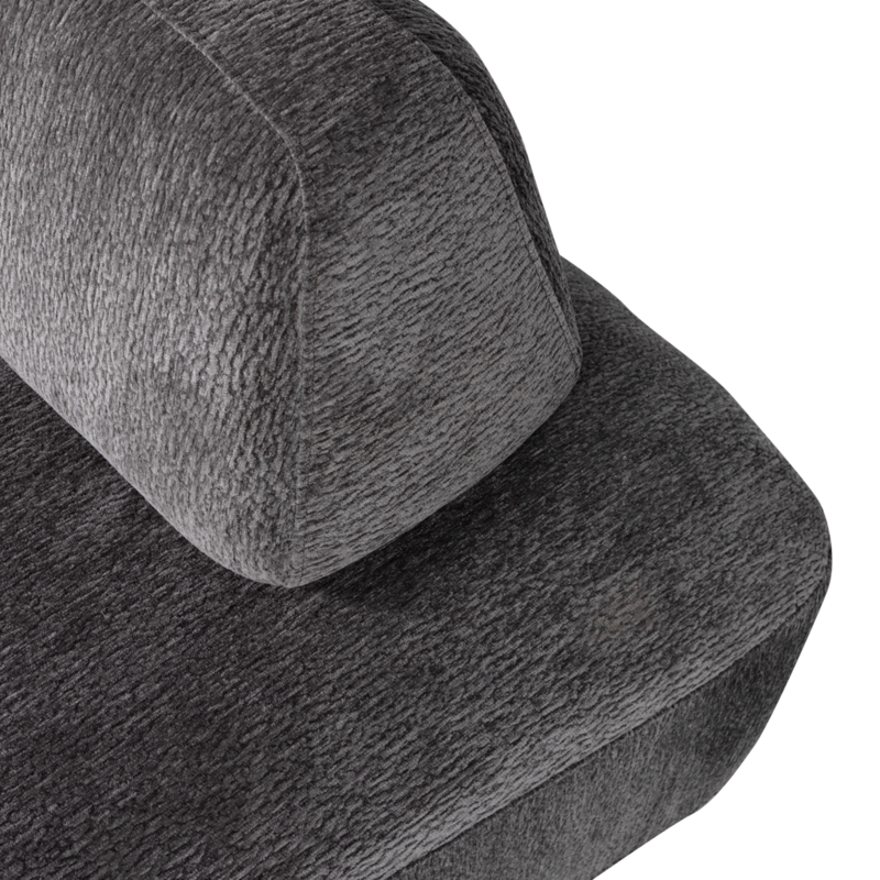 WOOOD-collectie STERCK FAUTEUIL MET VERPLAATSBARE RUGLEUNING CHARCOAL