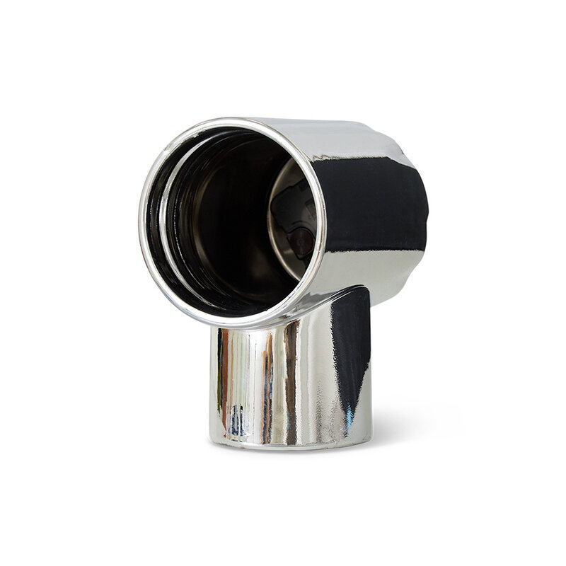 HKLIVING-collectie Retro keramiek klok chroom