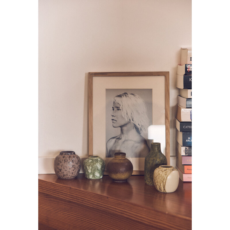 HKLIVING-collectie 70s ceramics: small vases, pursuit (set of 5)