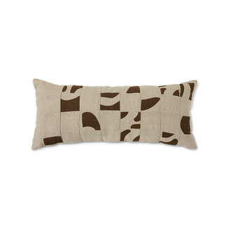 HKLIVING Natural patched cushion (70x30cm)