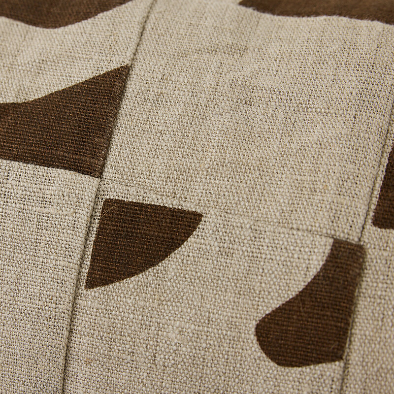HKLIVING-collectie Natural patched kussen (70x30cm)