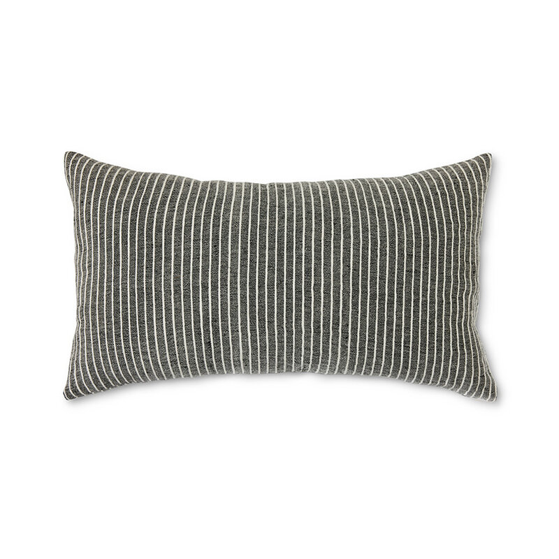 HKLIVING-collectie Gestreept kussen monochroom (70x40cm)