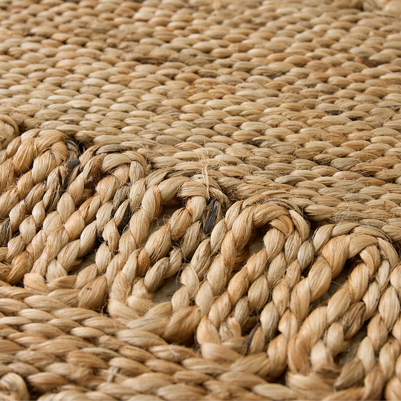 HKLIVING-collectie Soleil jute loper oval (80x300cm)