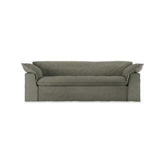 HKLIVING Nomad bank: 244cm, linnen, army green