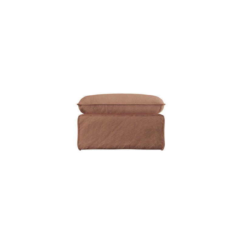 HKLIVING-collectie Nomad bank: hocker, linnen, dusty rose