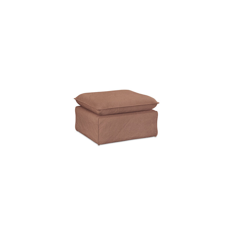 HKLIVING-collectie Nomad bank: hocker, linnen, dusty rose