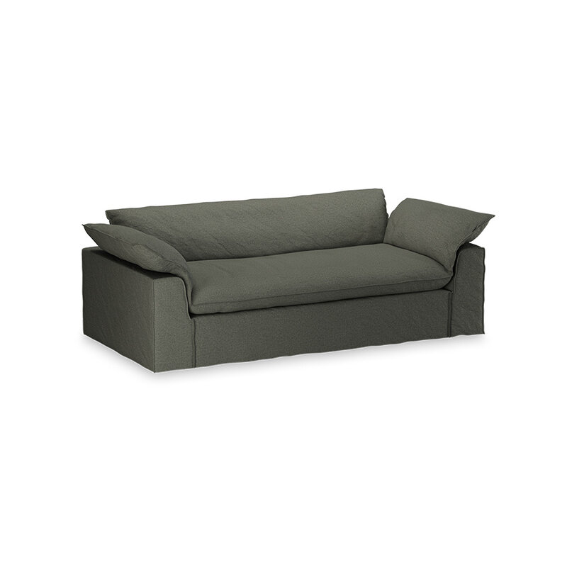 HKLIVING-collectie Nomad bank: 244cm, wander, army green