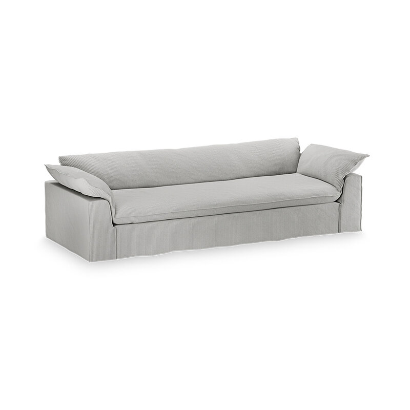 HKLIVING-collectie Nomad bank: 305cm, corduroy rib, cream