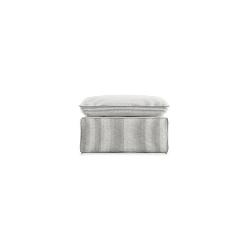 HKLIVING-collectie Nomad bank: hocker, corduroy rib, cream