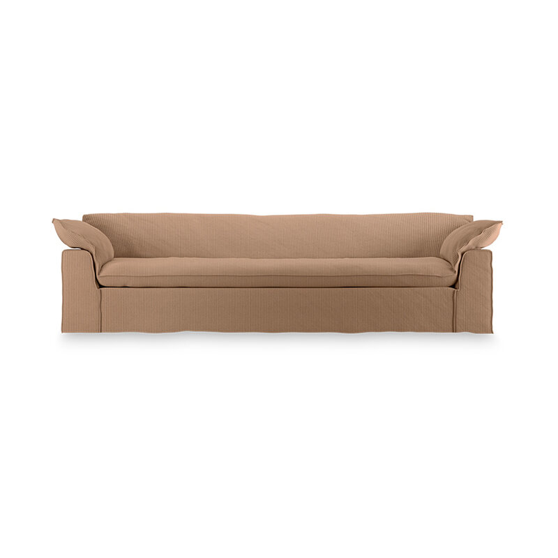 HKLIVING-collectie Nomad couch: 305cm, corduroy rib, brown