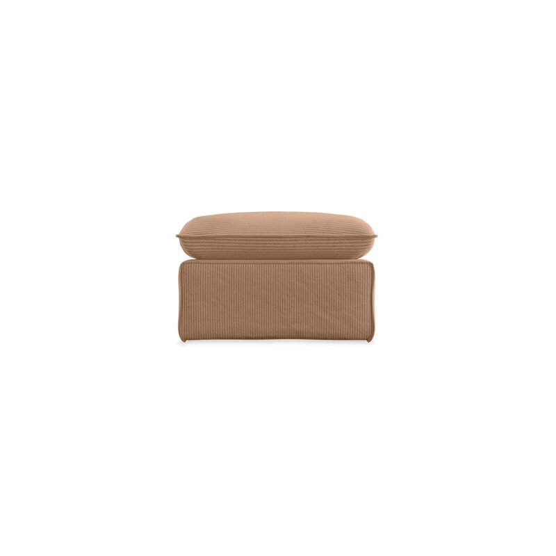 HKLIVING-collectie Nomad bank: hocker, corduroy rib, bruin