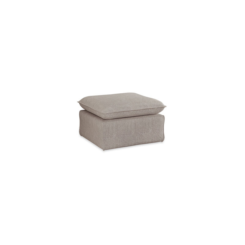HKLIVING-collectie Nomad bank: hocker, sneak, light grey