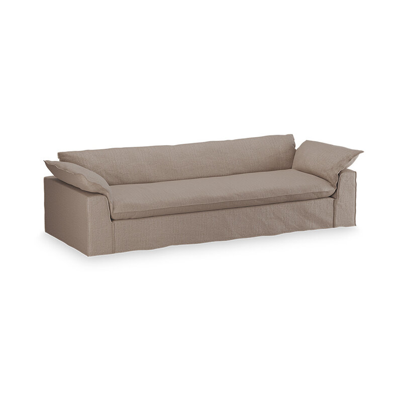 HKLIVING-collectie Nomad bank: 305cm, pure, earth